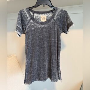 Chaser Women's Burnout Blue T-Shirt Size XS